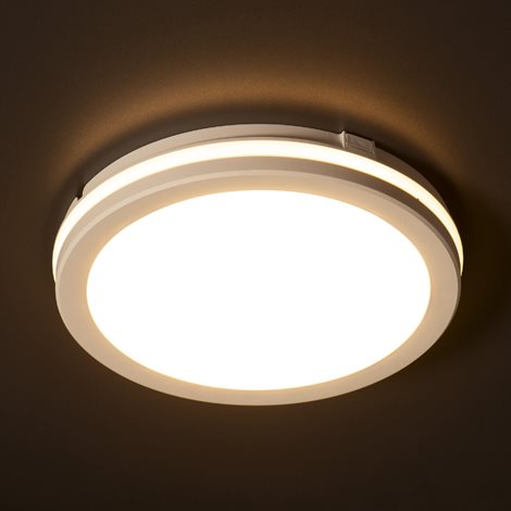 BENO ECO stropní LED 12W, 1300lm(NW), CCT 3000/4000/6500K, IP65, bílá 12