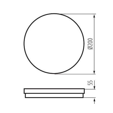 BENO ECO stropní LED 12W, 1150lm(NW), CCT 3000/4000/6500K, IP65, černá 6