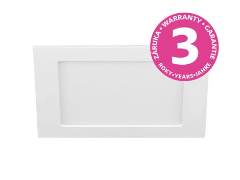 PN22400005 LED DOWNLIGHT vestavné svít.hranaté 6W,540lm,3000-6000K,IP44,bílá,11,5x 11,5cm 2