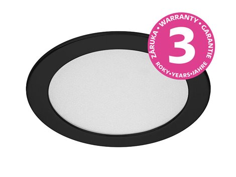 PN22400011 LED DOWNLIGHT vestavné svít.kulaté 18W,1620lm,3000-6000K,IP44,černá,22cm 5