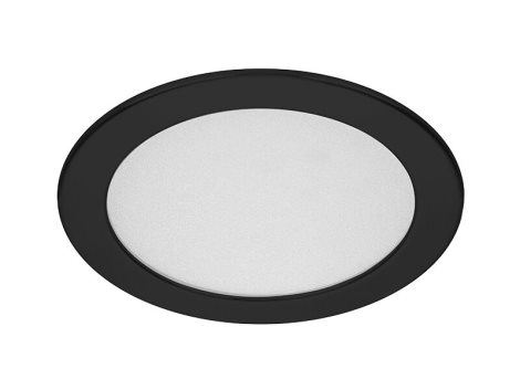 PN22400011 LED DOWNLIGHT vestavné svít.kulaté 18W,1620lm,3000-6000K,IP44,černá,22cm 1