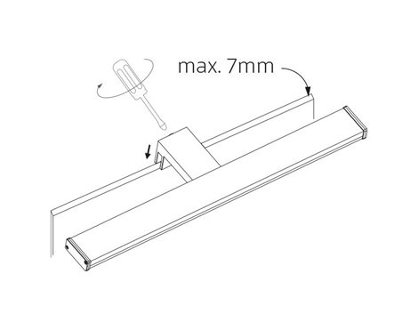PN12300006 ARVEN koupelnové svít. LED 8W, 720lm, 4000K, IP44, 40cm, černá 7
