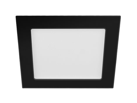 PN22400014 LED DOWNLIGHT vestavné svít.hranaté 12W,1080lm,3000-6000K,IP44,černá,16,5x 16,5cm 1