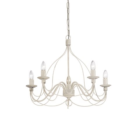 CORTE SP5 závěsné svítidlo 5xE14 40W bez zdroje 64cm IP20, antická bílá