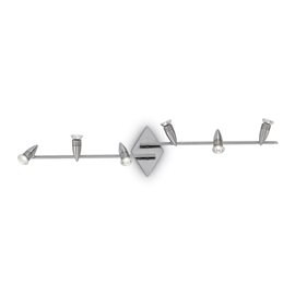 Alfa PL6 přisazené bodové svítidlo 6xGU10 7W 540lm 3000K 107cm IP20, niklové