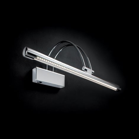 BOW AP114 nástěnné LED svítidlo 1x8W 660lm 3000K 76cm IP20, chromové 2