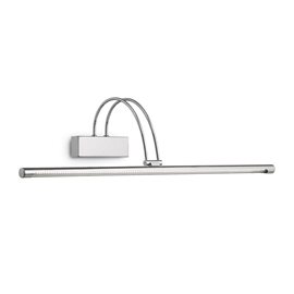 BOW AP114 nástěnné LED svítidlo 1x8W 660lm 3000K 76cm IP20, chromové