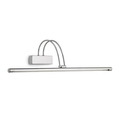 BOW AP114 nástěnné LED svítidlo 1x8W 660lm 3000K 76cm IP20, chromové 1