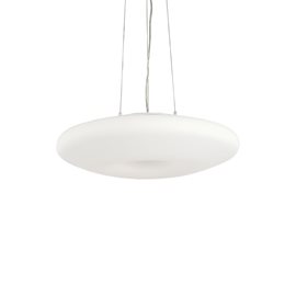 GLORY SP3 závěsné svítidlo 3x E27 60W bez zdroje 50cm IP20, bílé sklo