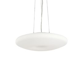 GLORY SP5 závěsné svítidlo 5x E27 60W bez zdroje 60cm IP20, bílé sklo