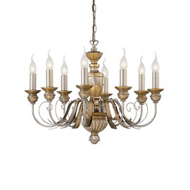 FIRENZE SP8 závěsné svítidlo 8x E14 40W bez zdroje 64cm IP20, zlaté