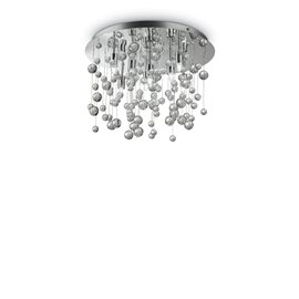 NEVE PL8 stropní přisazené svítidlo 8x G9 LED 3W 370lm 3000K 40,5cm IP20, chromové