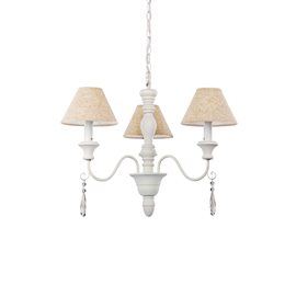 PROVENCE SP3 závěsné svítidlo 3x E14 40W bez zdroje 60cm IP20, bílé