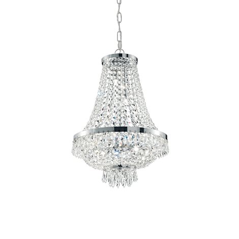 CAESAR SP6 závěsné svítidlo 6x G9 LED 3W 370lm 3000K 38cm IP20, chromové