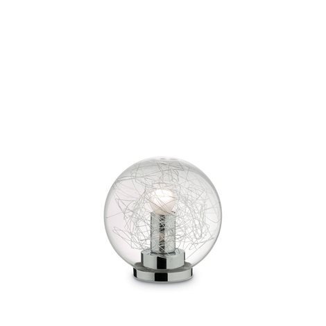 MAPA MAX TL1 stolní lampa 1x E27 60W bez zdroje 20cm IP20, čiré sklo + chrom 1