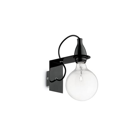 MINIMAL AP1 nástěnné svítidlo 1xE27 LED 8W 1050lm 3000K IP20, černé 1