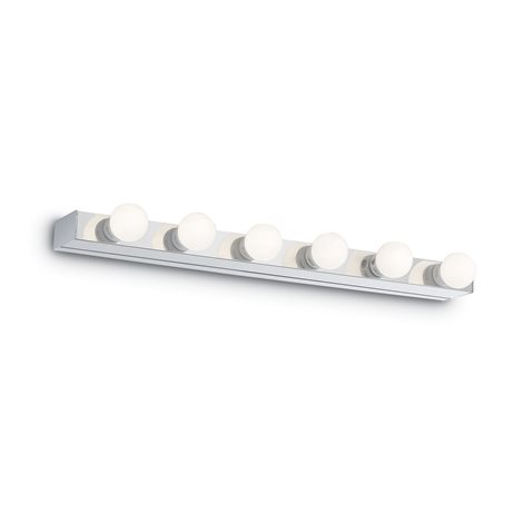 PRIVE' AP6 nástěnné svítidlo 6x E14 40W bez zdroje 60,5cm IP20, chromové 1