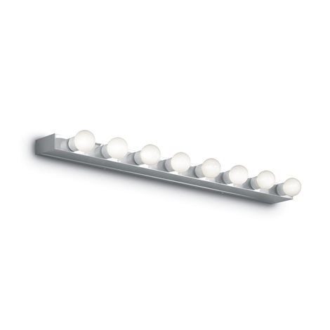 PRIVE' AP8 nástěnné svítidlo 8x E14 40W bez zdroje 80,5cm IP20, chromové 1