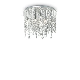 ROYAL PL8 stropní přisazené svítidlo 8x G9 LED 3W 370lm 3000K 40cm IP20, chromové