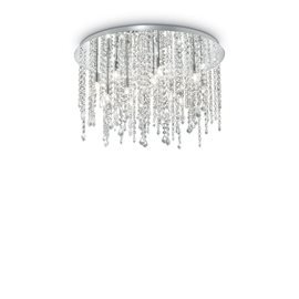 ROYAL PL12 stropní přisazené svítidlo 12x G9 LED 3W 370lm 3000K 60cm IP20, chromové