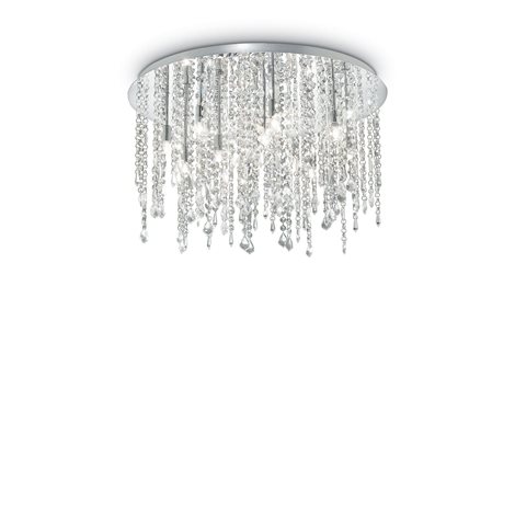 ROYAL PL12 stropní přisazené svítidlo 12x G9 LED 3W 370lm 3000K 60cm IP20, chromové