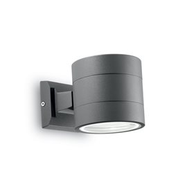 SNIF ROUND AP1 venkovní nástěnné svítidlo 1x G9 40W bez zdroje 11cm kulaté IP44, antracitové