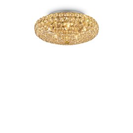 KING PL5 přisazené svítidlo 5x G9 LED 3W 370lm 3000K 38cm IP20, zlaté