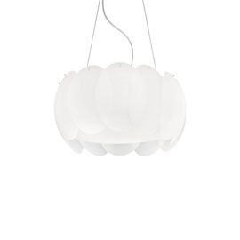 OVALINO SP5 závěsné svítidlo 5x E27 60W bez zdroje 44cm IP20, bílé
