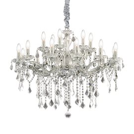 FLORIAN SP18 závěsné svítidlo 18x E14 40W bez zdroje 86cm IP20, chromové