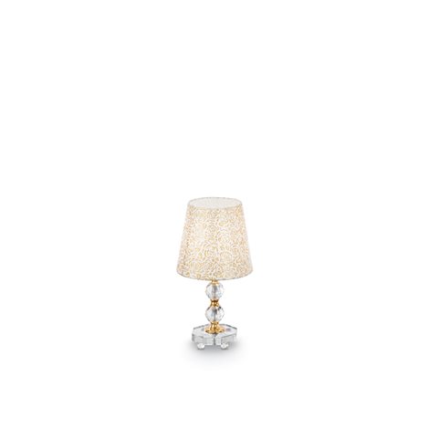 QUEEN TL1 stolní lampa 1x E27 60W bez zdroje 37cm IP20, zlatá 1