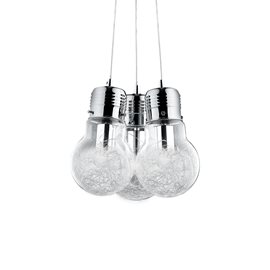 LUCE MAX SP3 závěsné svítidlo 3x E27 60W bez zdroje IP20, čiré