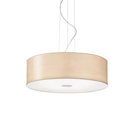 WOODY SP5 závěsné svítidlo 5x E27 60W bez zdroje 60cm IP20, imitace dřeva