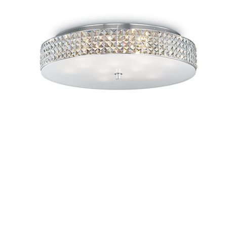 ROMA PL12 stropní přisazené svítidlo 12x G9 LED 3W 370lm 3000K 60cm IP20, chromové 1