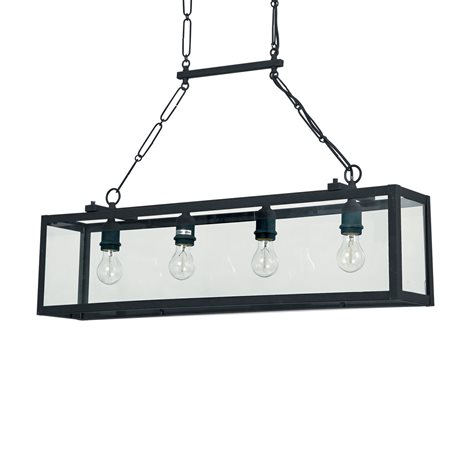 IGOR SP4 závěsné svítidlo 4x E27 60W bez zdroje 92cm IP20, černé 1