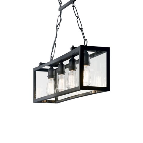 IGOR SP4 závěsné svítidlo 4x E27 60W bez zdroje 92cm IP20, černé 2