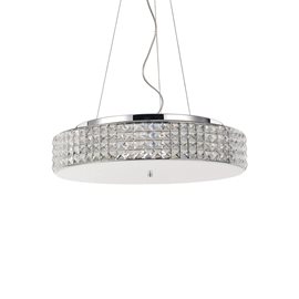 ROMA SP9 stropní závěsné svítidlo 9x G9 LED 3W 370lm 3000K 50cm IP20, chromové