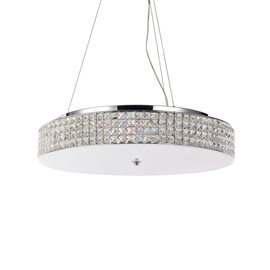ROMA SP12 stropní závěsné svítidlo 12x G9 LED 3W 370lm 3000K 60cm IP20, chromové