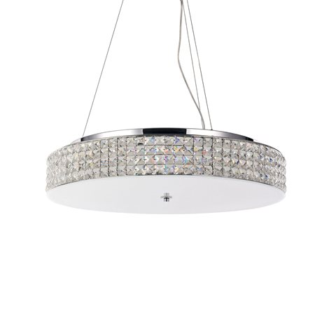ROMA SP12 stropní závěsné svítidlo 12x G9 LED 3W 370lm 3000K 60cm IP20, chromové 1
