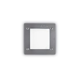 LETI PT1 SQUARE venkovní zápustné svítidlo 1x GX53 LED 3W 350lm 4000K 11,5cm hranaté IP66, šedé