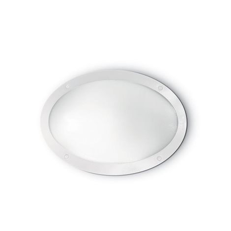 MEDEA-1 AP1 venkovní přisazené svítidlo 1x E27 23W bez zdroje 33cm oválné IP66, bílé 1
