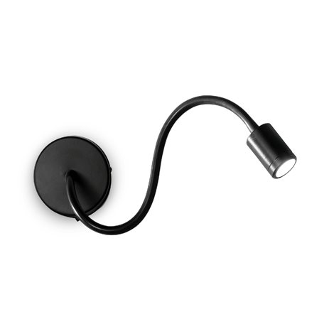 FOCUS-1 AP1 nástěnné bodové LED svítidlo 1x 3W 210lm 3000K IP20, černé 1
