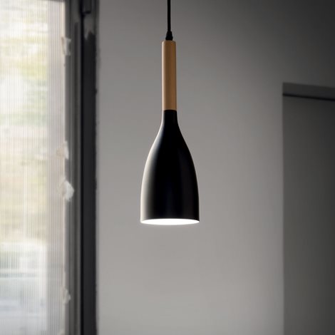 MANHATTAN SP1 závěsné svítidlo 1x E14 40W bez zdroje IP20, černé 2