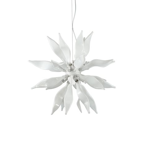 LEAVES SP8 závěsné svítidlo 8x G9 LED 3W 370lm 3000K 63cm IP20, bílé 1