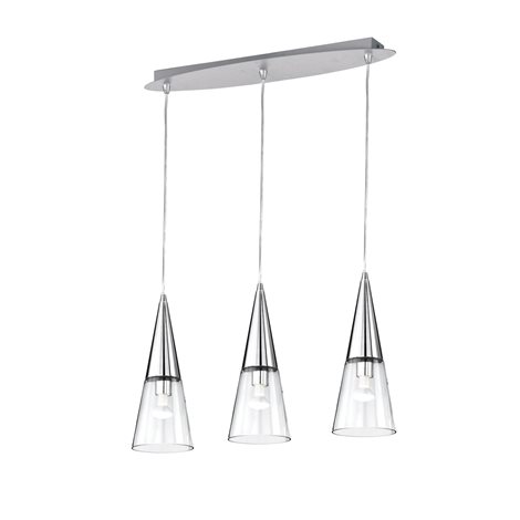 CONO SP3 závěsné svítidlo 3x E14 40W bez zdroje 60cm IP20, chromové 1