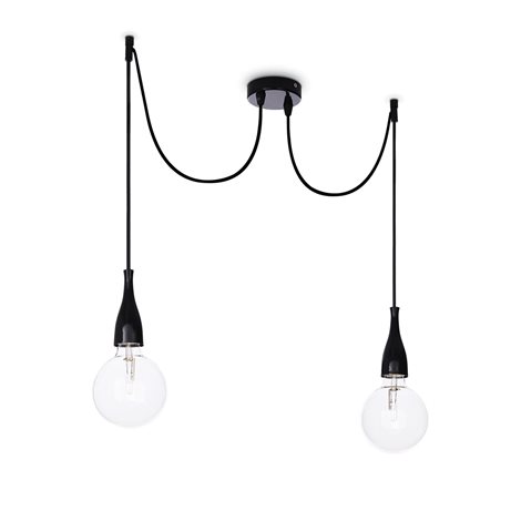 MINIMAL SP2 závěsné svítidlo 2xE27 LED 8W 1050lm 3000K IP20, černé 2