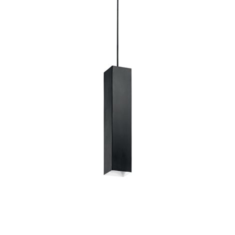 SKY SP1 závěsné svítidlo 1x GU10 LED 7W 610lm 3000K hranaté IP20, černé 1