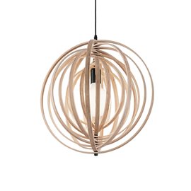 DISCO SP1 závěsné svítidlo 1x E27 60W bez zdroje 46cm IP20, dřevěné