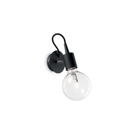 EDISON AP1 nástěnné svítidlo 1x E27 60W bez zdroje IP20, černé