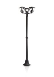 15385/30/16 Creek venkovní sloupkové svítidlo 3xE27 60W bez zdroje 184cm IP44, černé