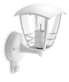 15388/31/16 Creek IR venkovní nástěnné svítidlo se senzorem 1xE27 60W bez zdroje IP44, bílé